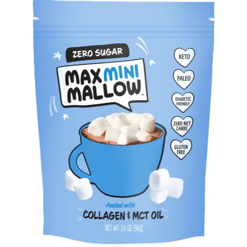Max Sweets Max Mallow Sugar-Free Marshmallows (1 bag-6 servings) - Top Nutrition and Fitness
