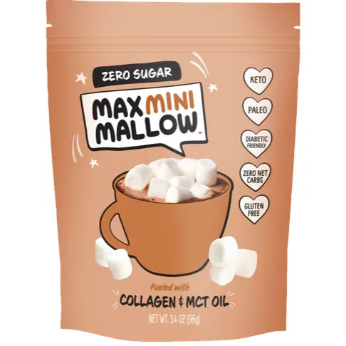 Max Sweets Max Mallow Sugar-Free Marshmallows (1 bag-6 servings) — Burnt Caramel MINI