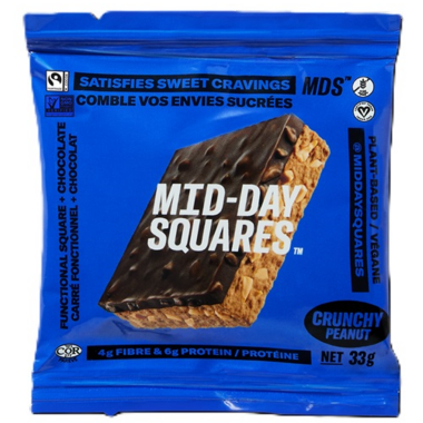 Mid-Day Squares Vegan Protein Bar (1 square) - Top Nutrition and Fitness