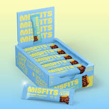 Misfits VEGAN Protein Bars (1 BOX of 15) - Top Nutrition and Fitness