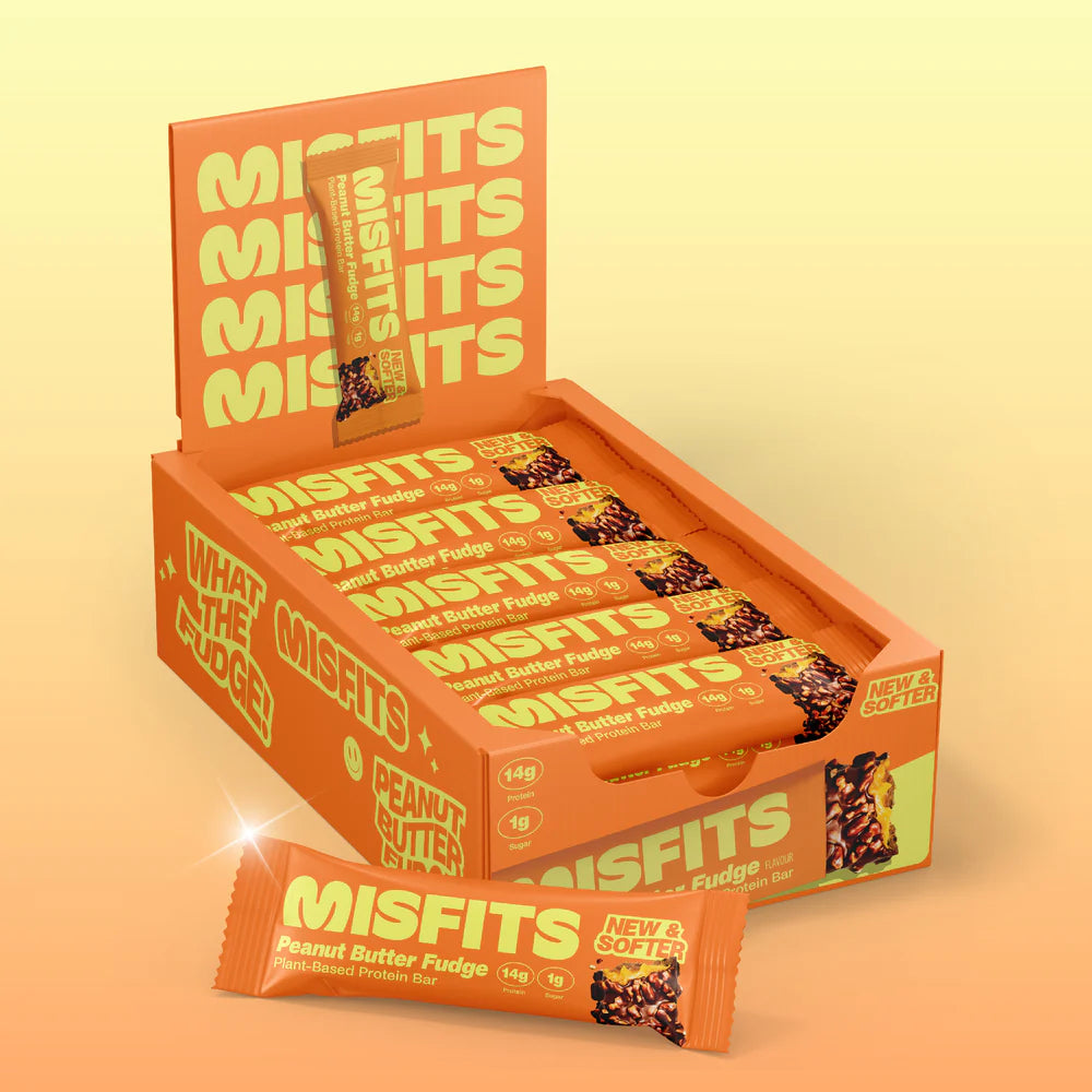Misfits VEGAN Protein Bars (1 BOX of 15) - Top Nutrition and Fitness