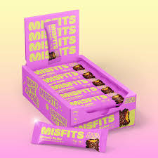 Misfits VEGAN Protein Bars (1 BOX of 15) - Top Nutrition and Fitness