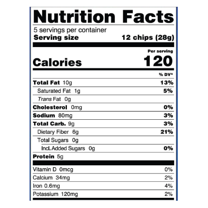 Mr. Tortilla Keto Tortilla Chips Multigrain Sea Salt (1 Bag) - Top Nutrition and Fitness