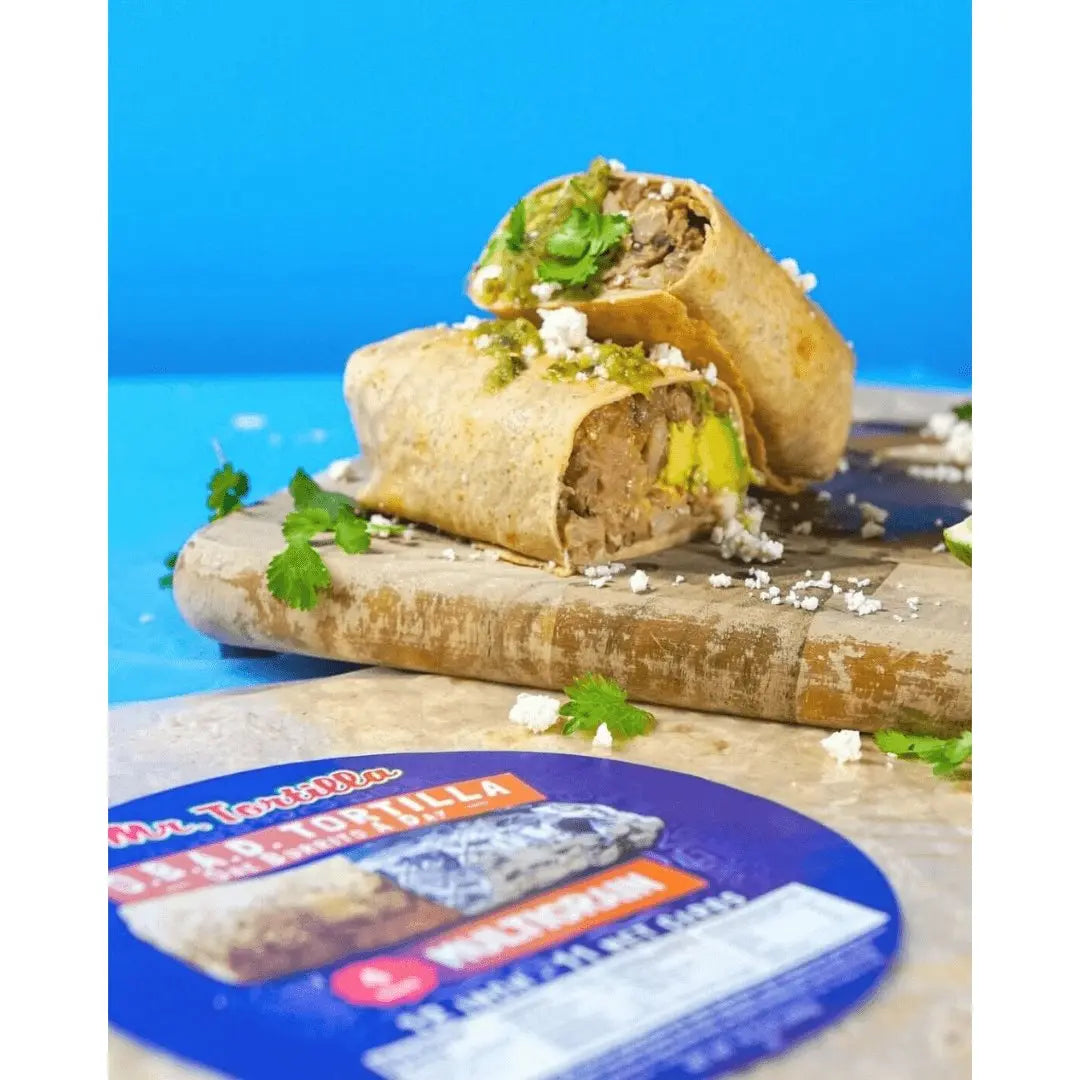 Mr. Tortilla Low-Carb Protein Burrito Tortillas (6 wraps -17g protein each) - Top Nutrition and Fitness