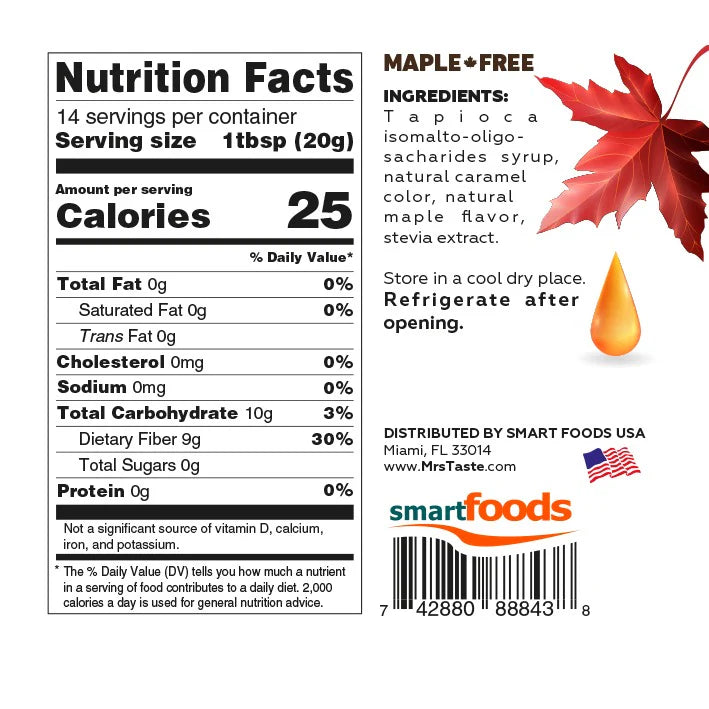 Mrs Taste Zero Calories Syrup and Sauces (1 bottle) - Top Nutrition and Fitness