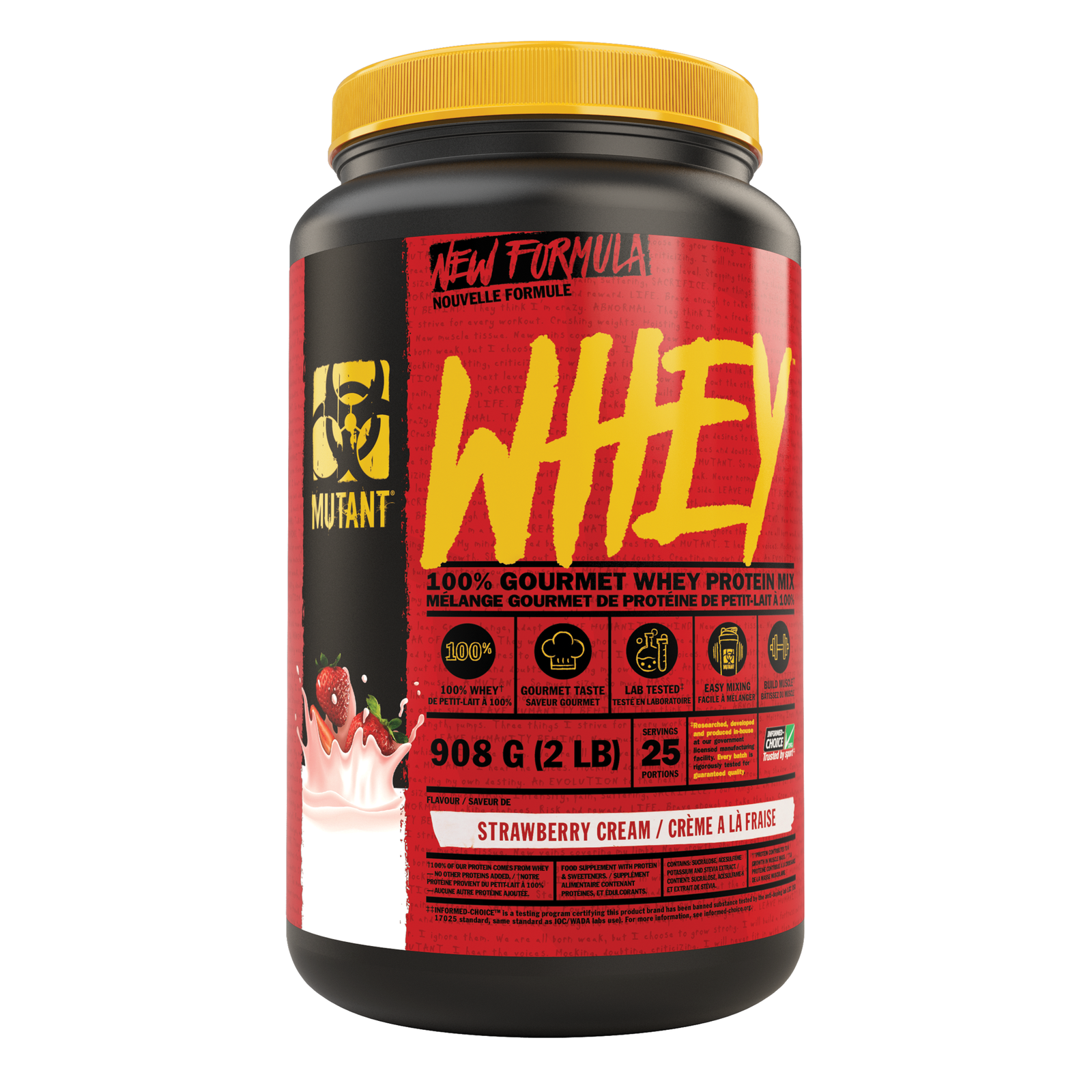 Mutant Whey (2 lbs) - Top Nutrition and Fitness Canada Vanilla Ice Cream-Triple Chocolate-Strawberry and Cream-Cookies and Cream-Chocolate Fudge Brownie