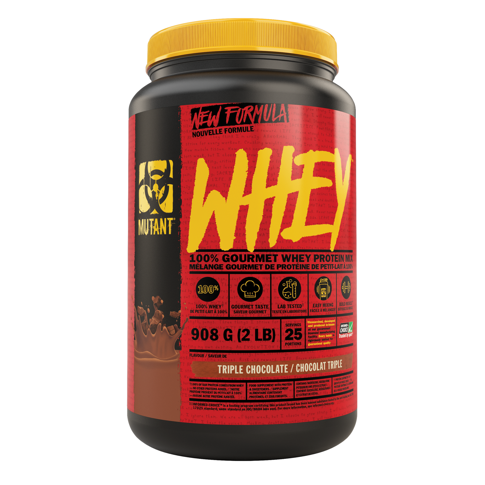 Mutant Whey (2 lbs) - Top Nutrition and Fitness Canada Vanilla Ice Cream-Triple Chocolate-Strawberry and Cream-Cookies and Cream-Chocolate Fudge Brownie