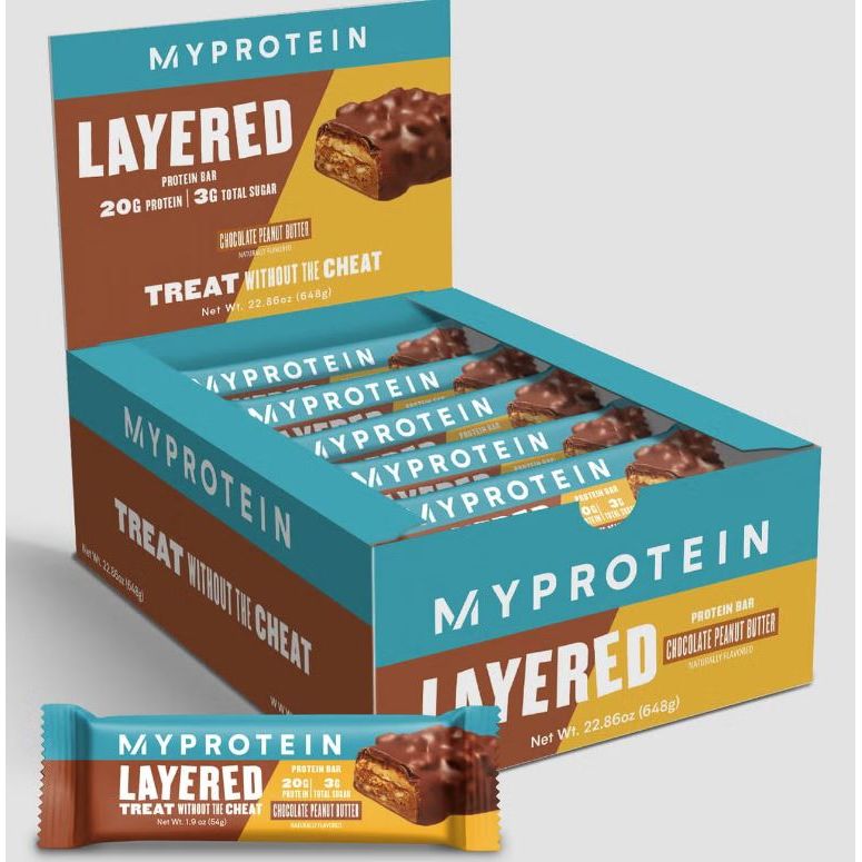 MyProtein Layered Protein Bar (1 bar) - Top Nutrition and Fitness