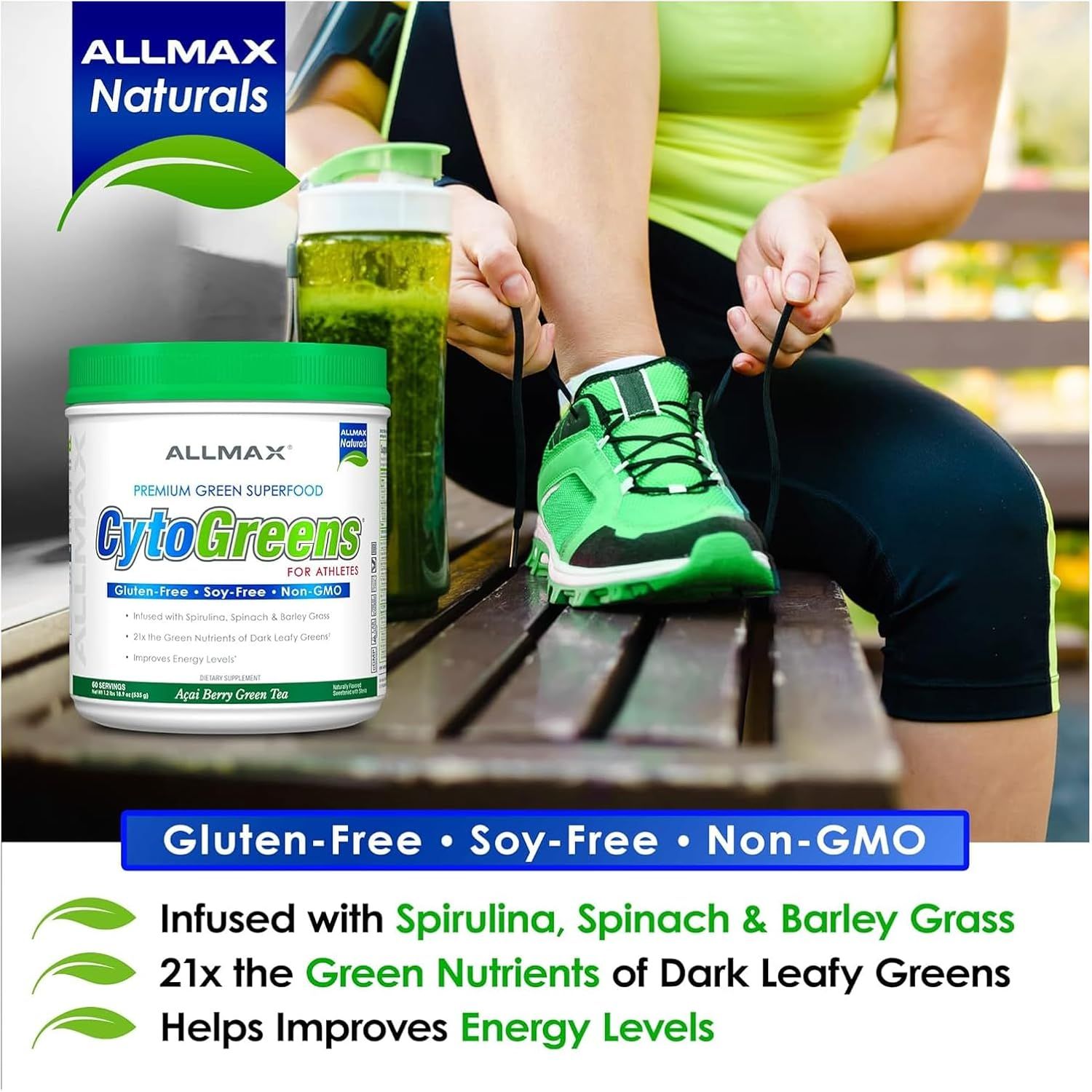 NovaForme CytoGreens (60 servings) - Top Nutrition and Fitness Canada chocolate-acai berry green tea