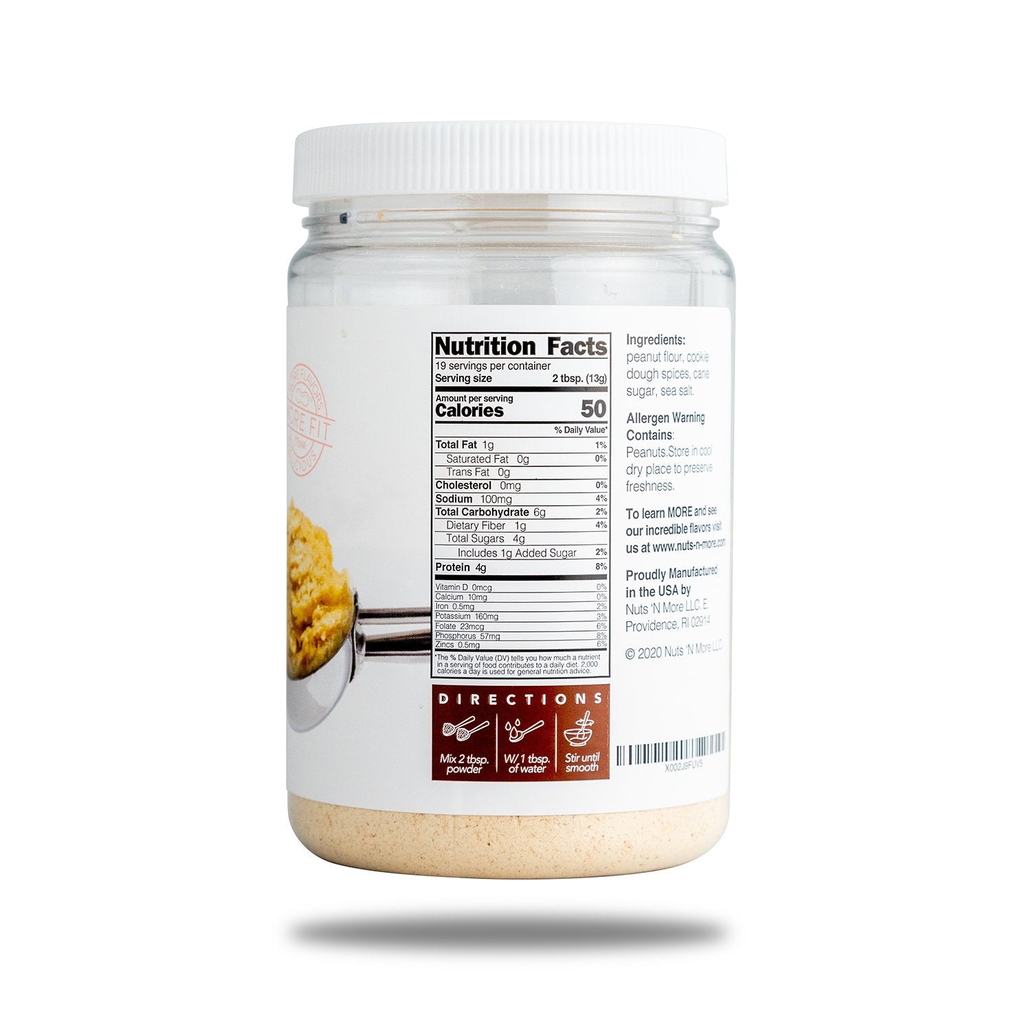 Nuts 'n More PB Powder (247g-19 servings) - Top Nutrition and Fitness