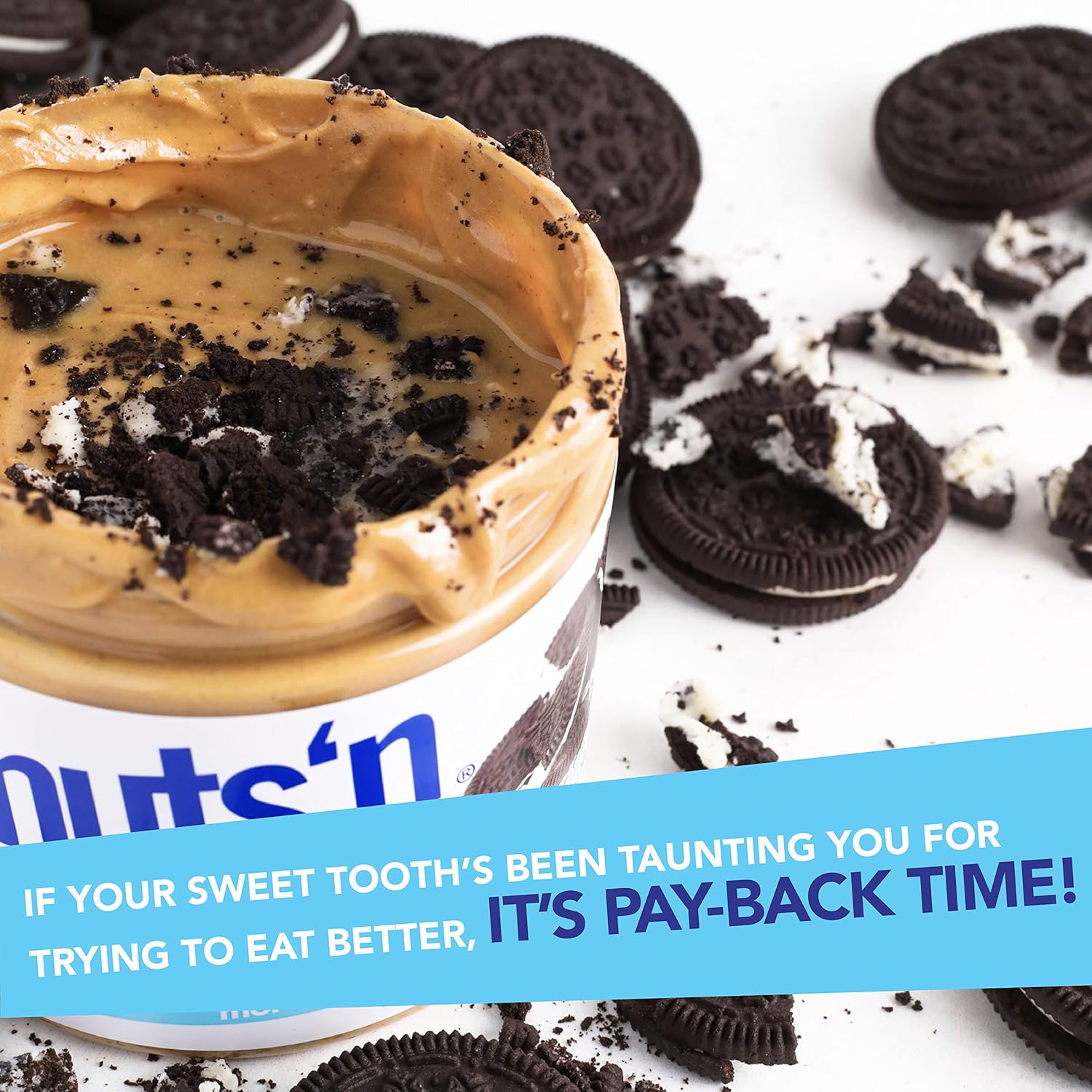 Nuts 'n More Protein Peanut Butter - Top Nutrition and Fitness Canada Cookie Butter-Salted Caramel-Toffee Crunch-Birthday Cake-Chocolate Maple Pretzel