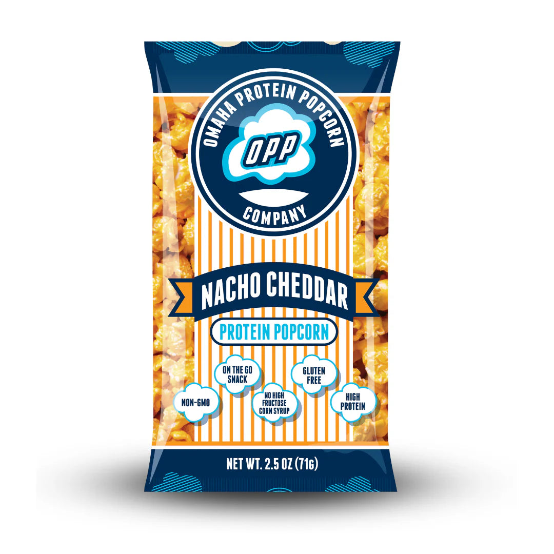 Omaha Protein Popcorn (1 bag) MINI White Cheddar - Omaha - Top Nutrition and Fitness Canada