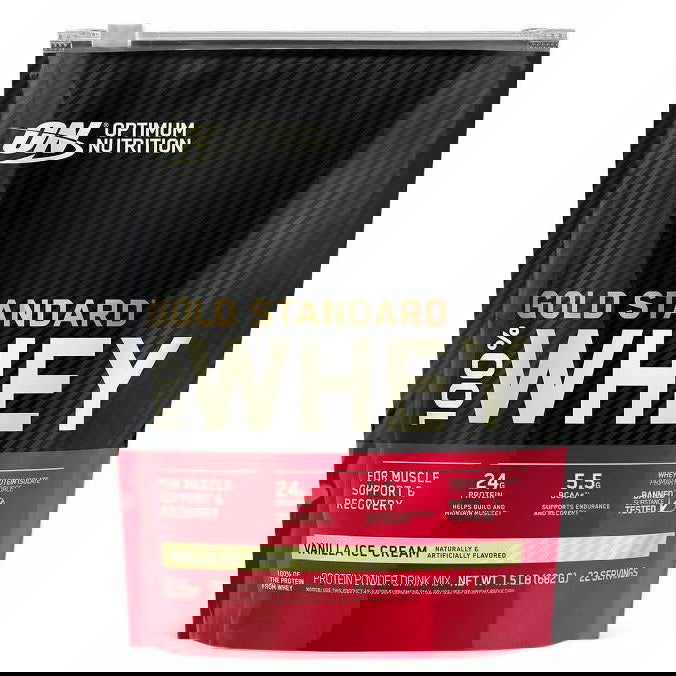 Optimum Nutrition Gold Standard 100% Whey (1.5 lb) - Top Nutrition and Fitness