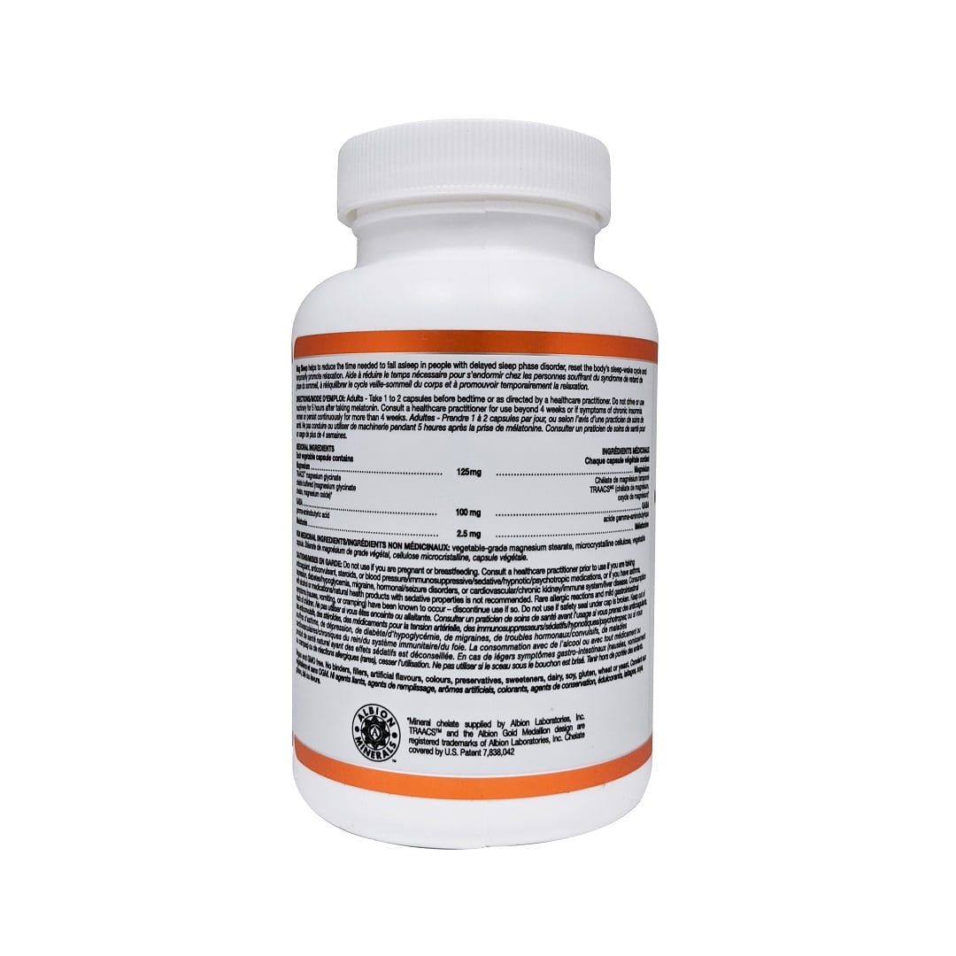 Orange Naturals Sleep Magnesium + GABA + Melatonin (90 capsules) — Supplement Facts panel