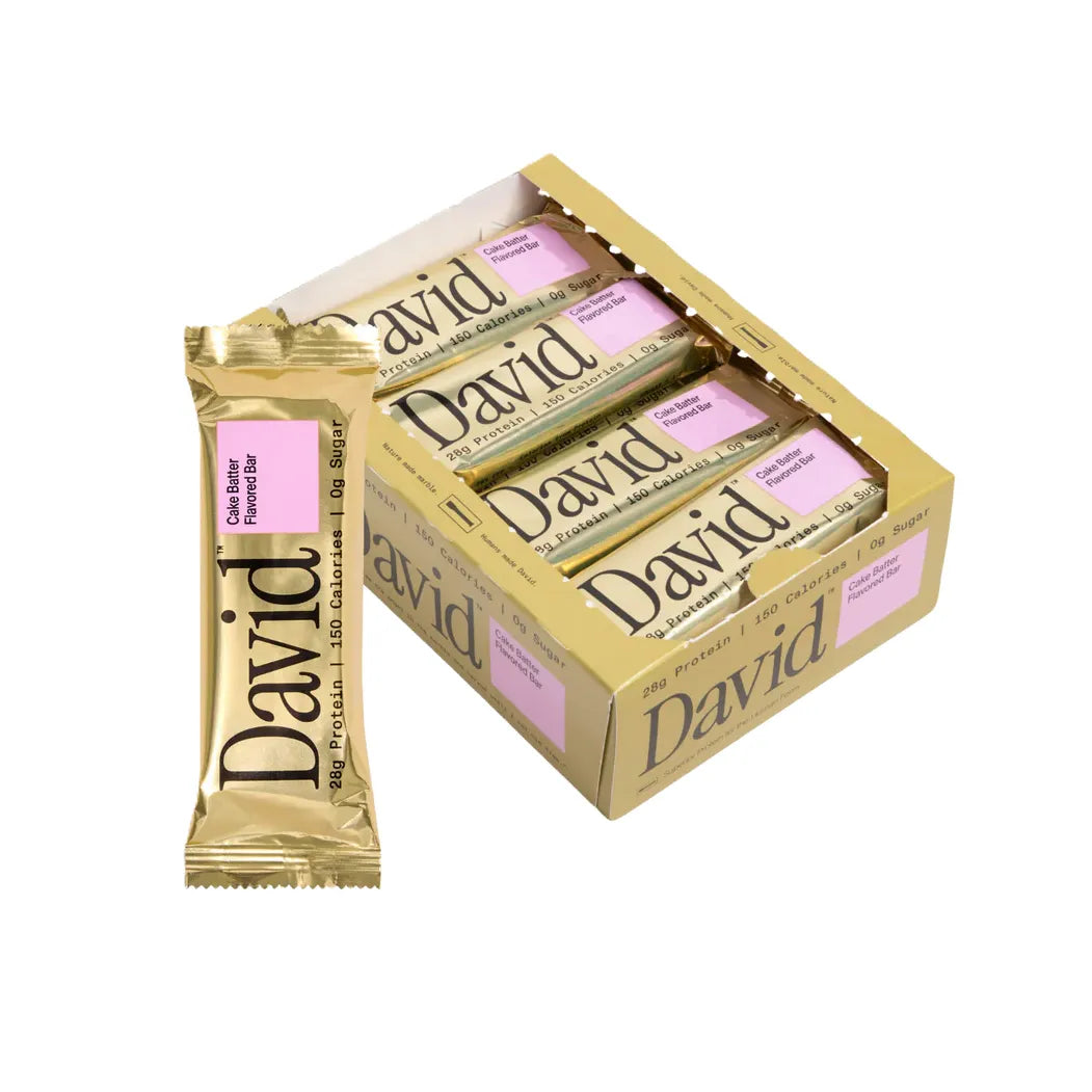 David Gold GF High Protein Bars (BOX of 12) *online only for 24h* — Cake Batter