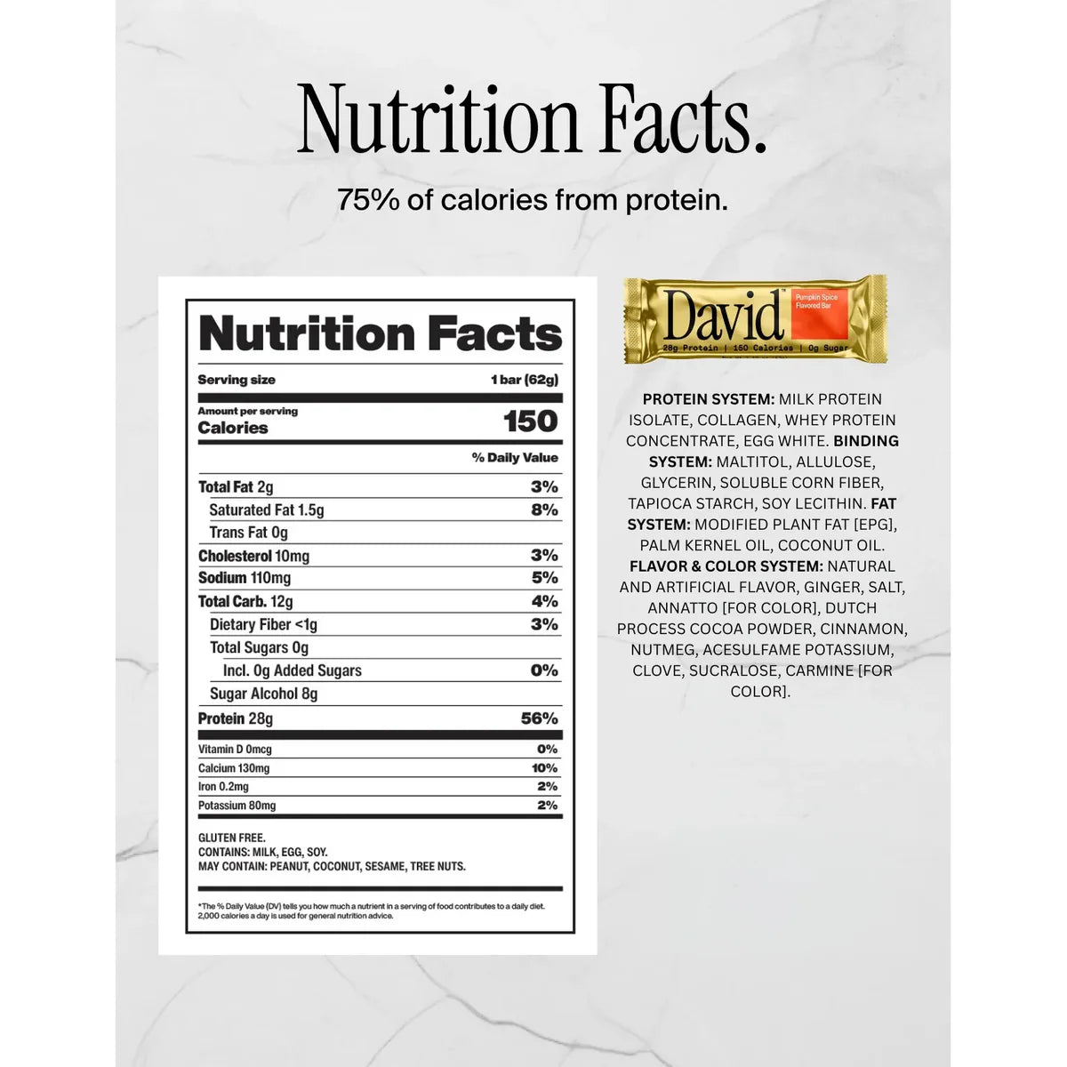 David Protein Bars Limited Edition Pumpkin Bundle (6 bars)