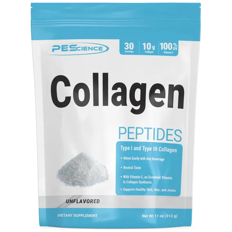 PEScience Collagen Peptides + Vitamin C (30 servings) - Top Nutrition and Fitness