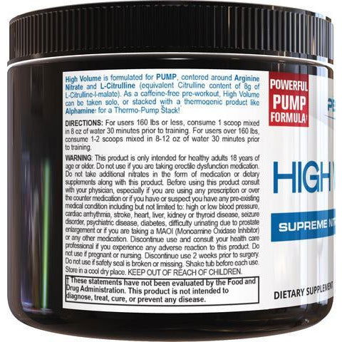 PEScience High Volume Stim-Free Pre-Workout (36 servings) - Top Nutrition and Fitness