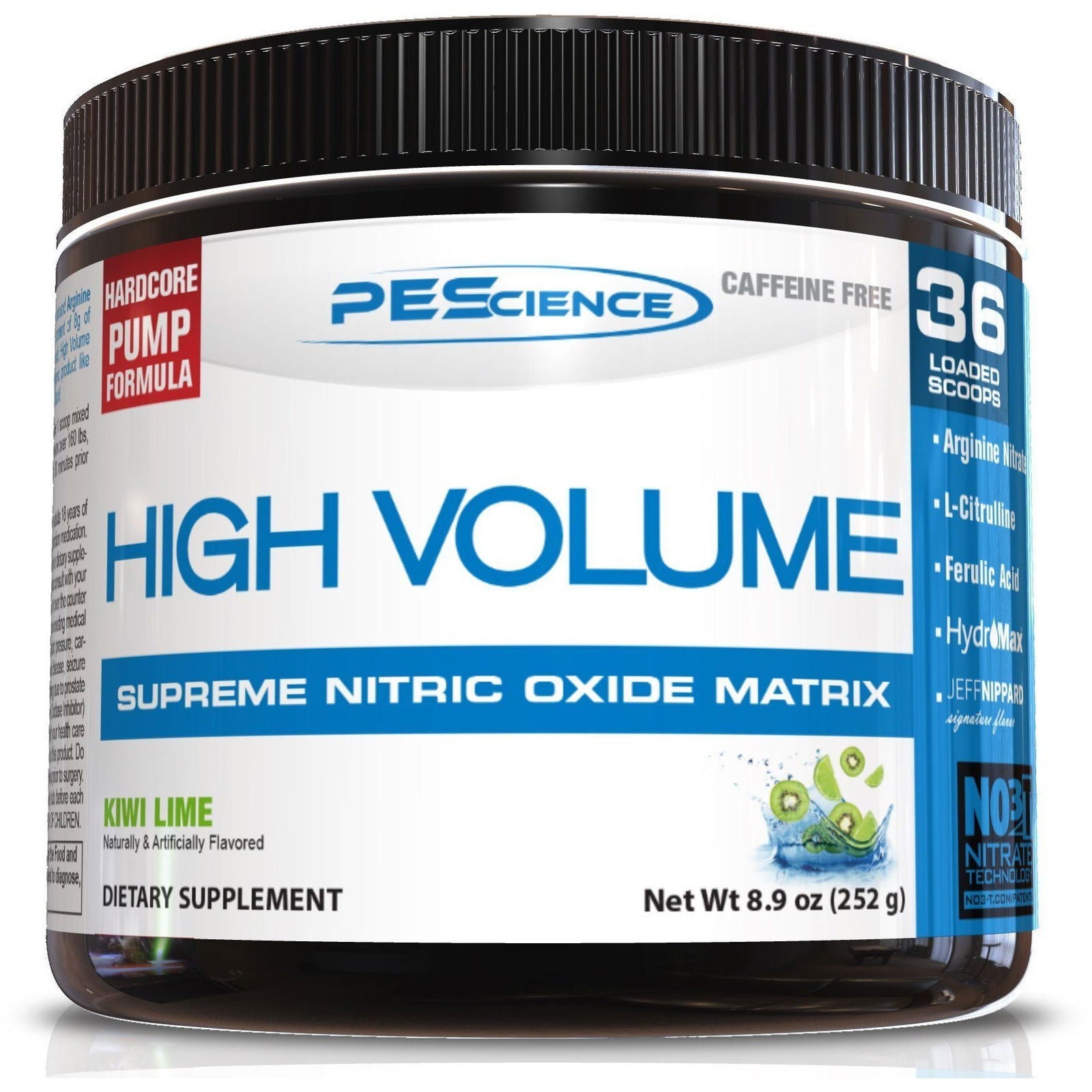 PEScience High Volume Stim-Free Pre-Workout (36 servings) — Kiwi Lime