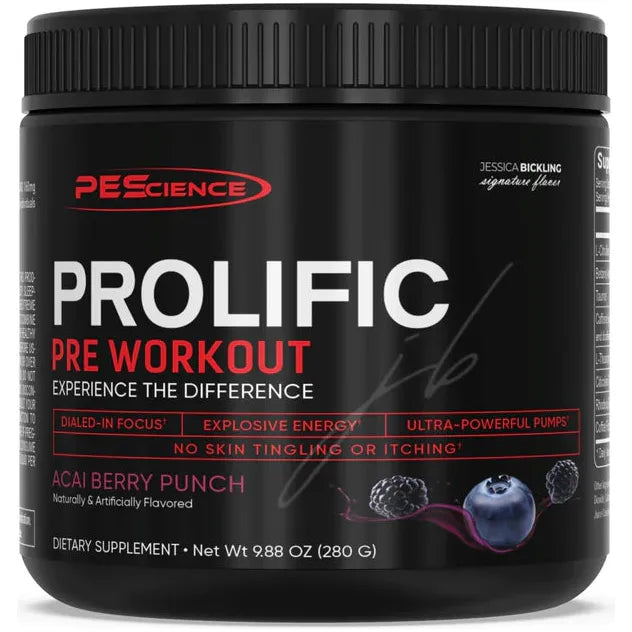 PEScience Prolific Pre-Workout (40 servings) - Top Nutrition and Fitness
