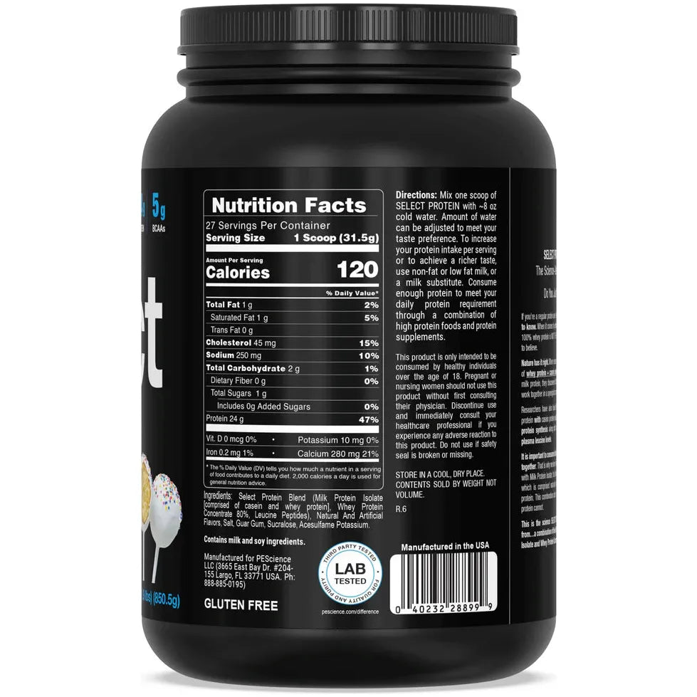 PEScience Select Protein (27 servings) - Top Nutrition and Fitness