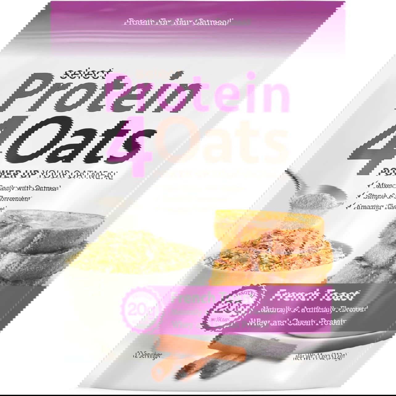 PEScience Select Protein4Oats (12 servings) - Top Nutrition and Fitness