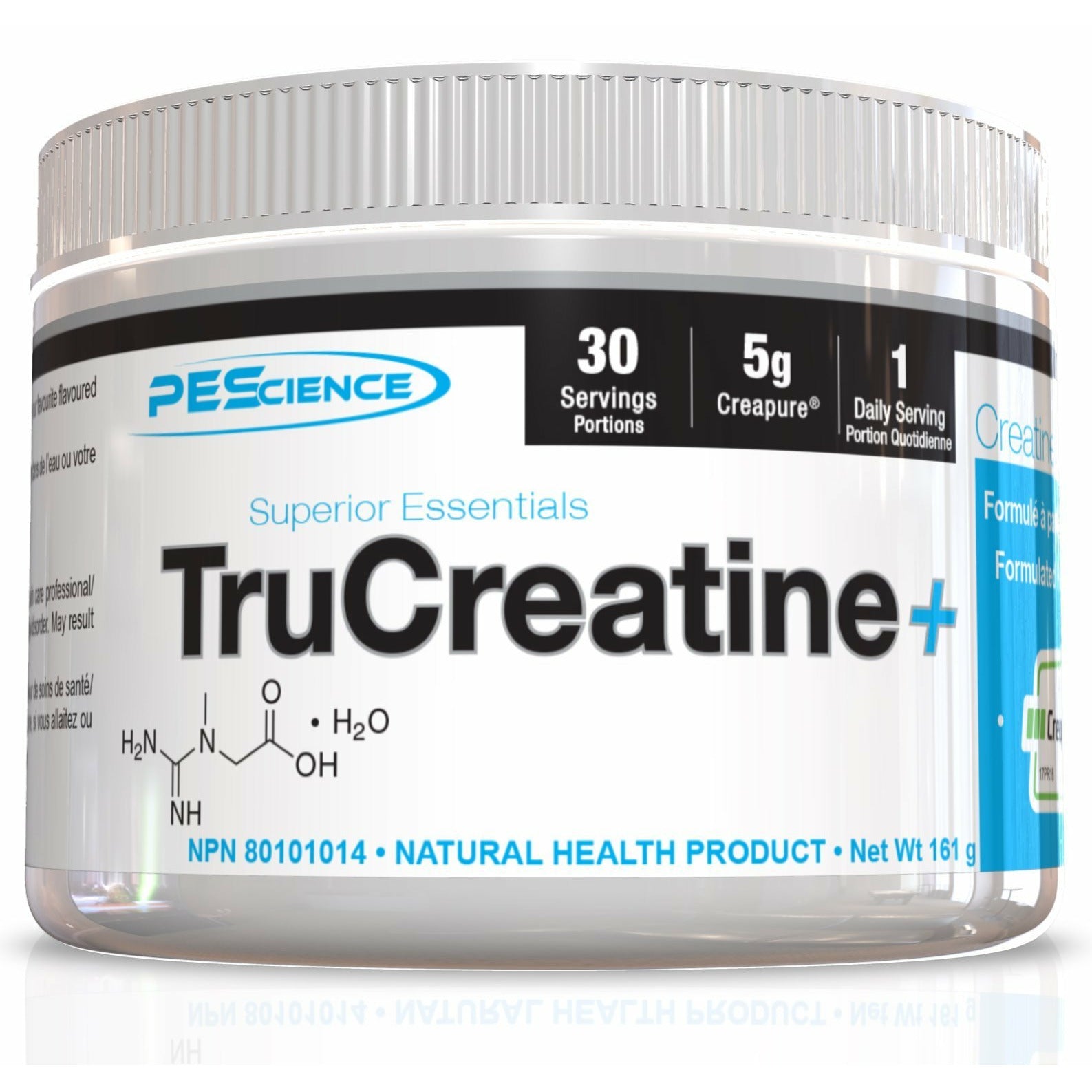 PEScience TruCreatine+ Creapure® Creatine Monohydrate Powder (30 servings) - Top Nutrition and Fitness