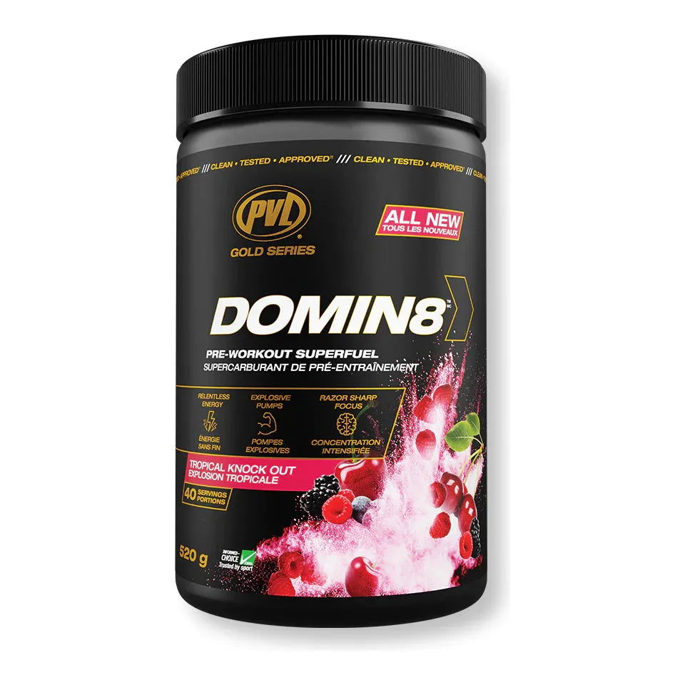PVL Domin8 Pre-Workout (40 servings) - Top Nutrition and Fitness