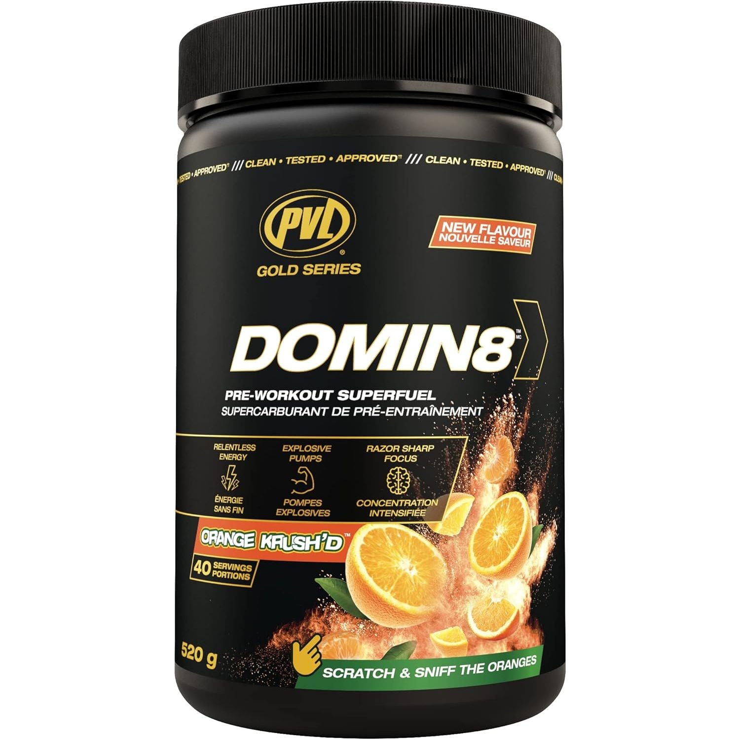 PVL Domin8 Pre-Workout (40 servings) - Top Nutrition and Fitness