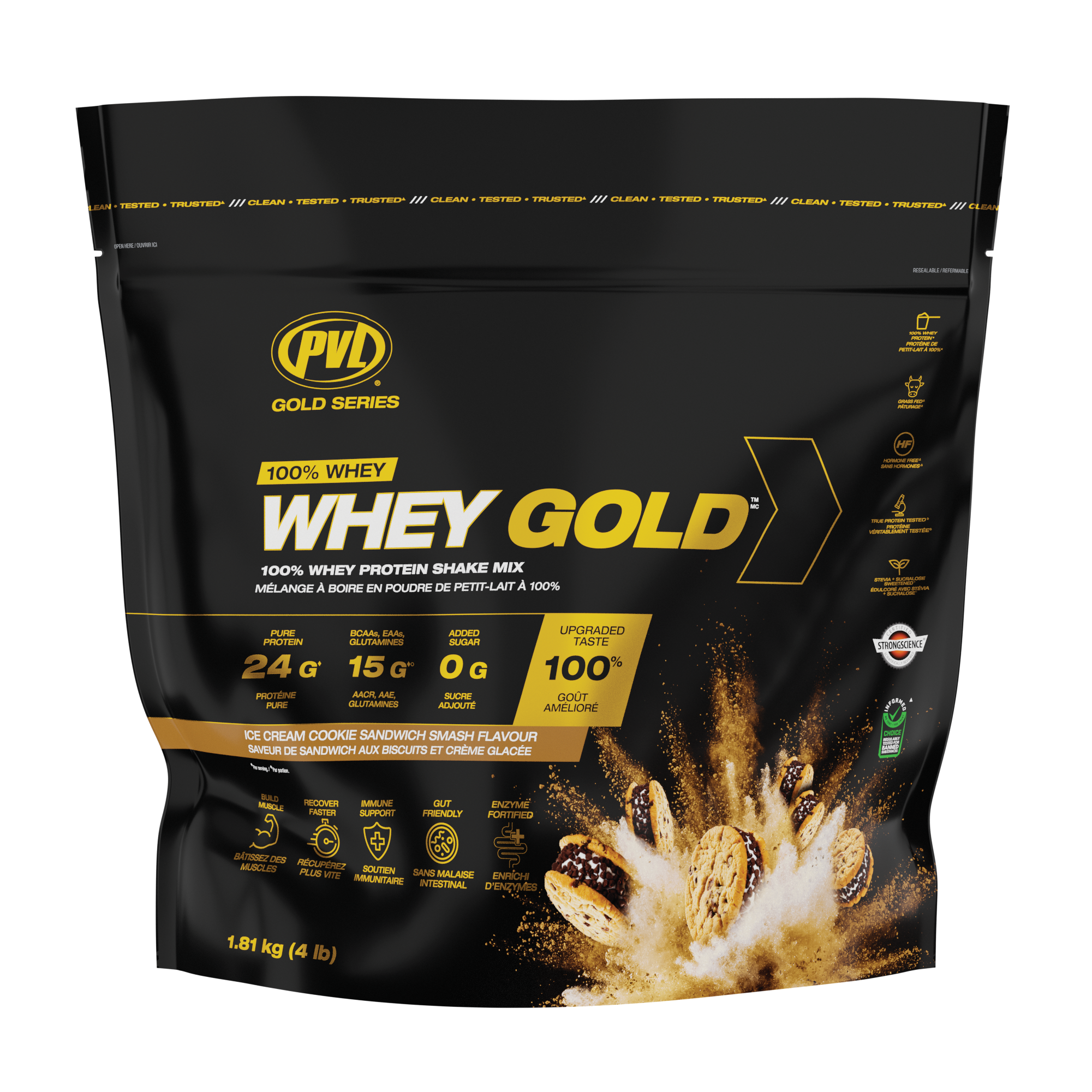 PVL Grass-Fed WHEY Gold (4 lbs) - Top Nutrition and Fitness