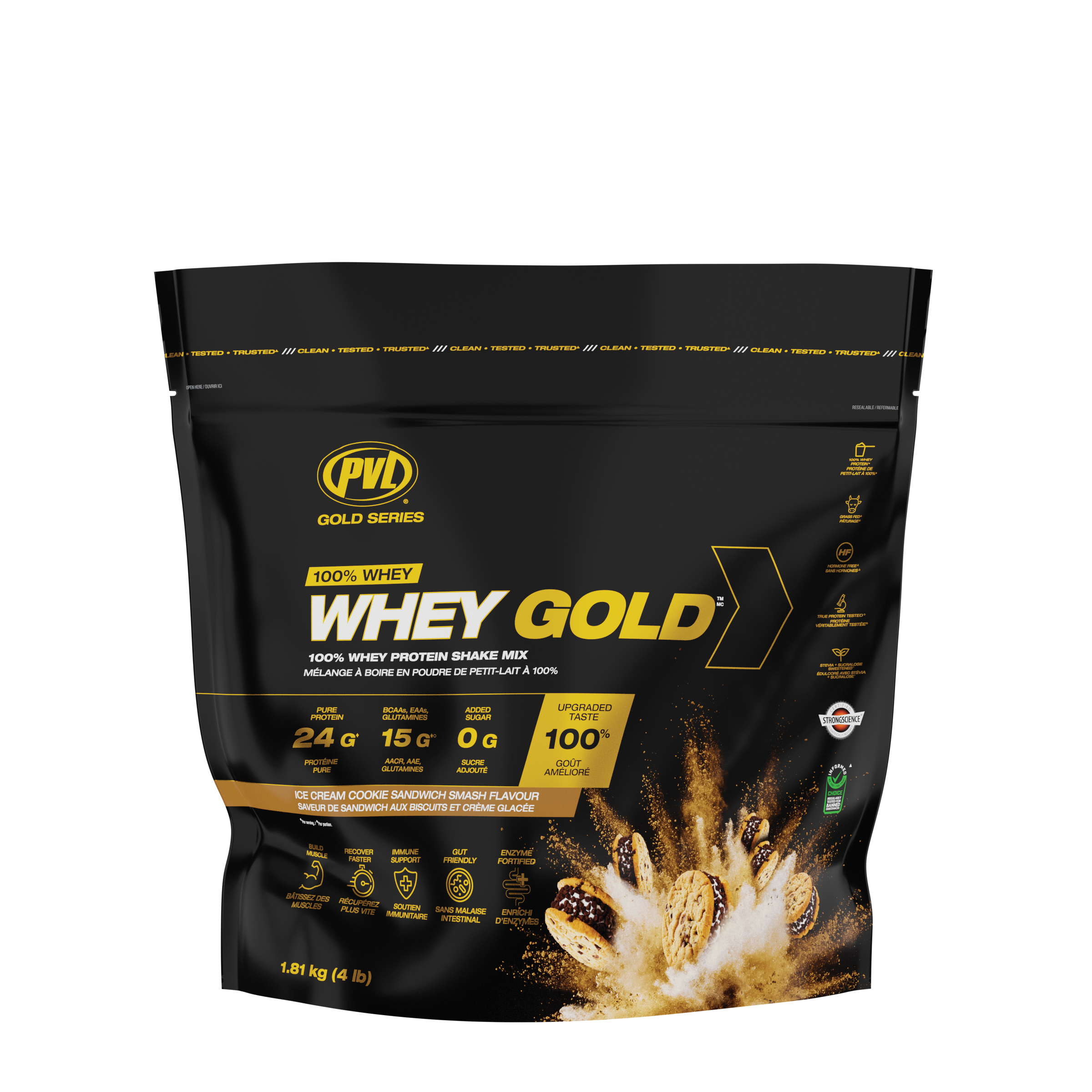 PVL Grass-Fed WHEY Gold (4 lbs) - Top Nutrition and Fitness