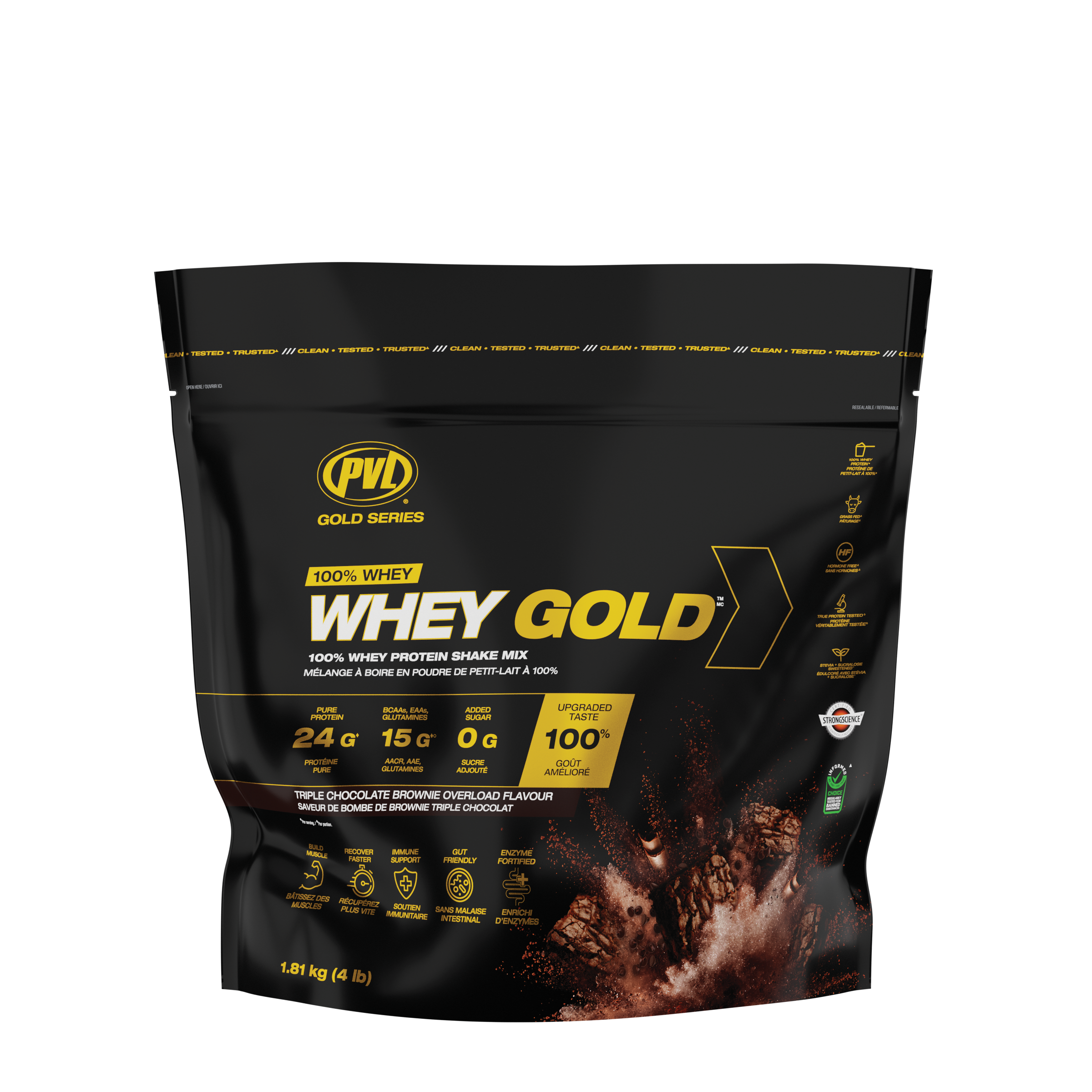 PVL Grass-Fed WHEY Gold (4 lbs) - Top Nutrition and Fitness