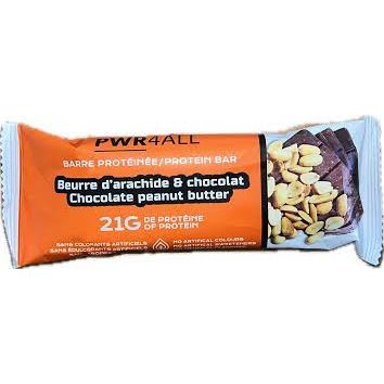 PWR4ALL All Natural GF Protein Bar (1 bar) — Chocolate Peanut Butter
