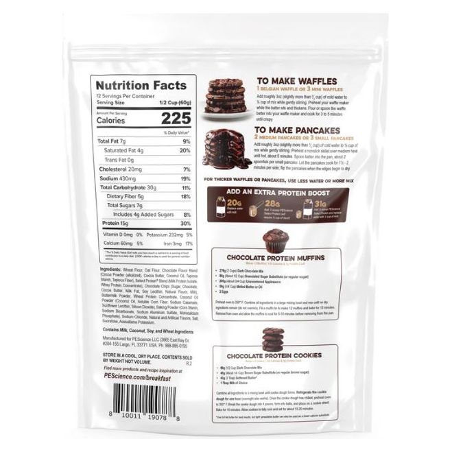Pescience Pancake & Waffle Mix (12 servings) - Top Nutrition and Fitness