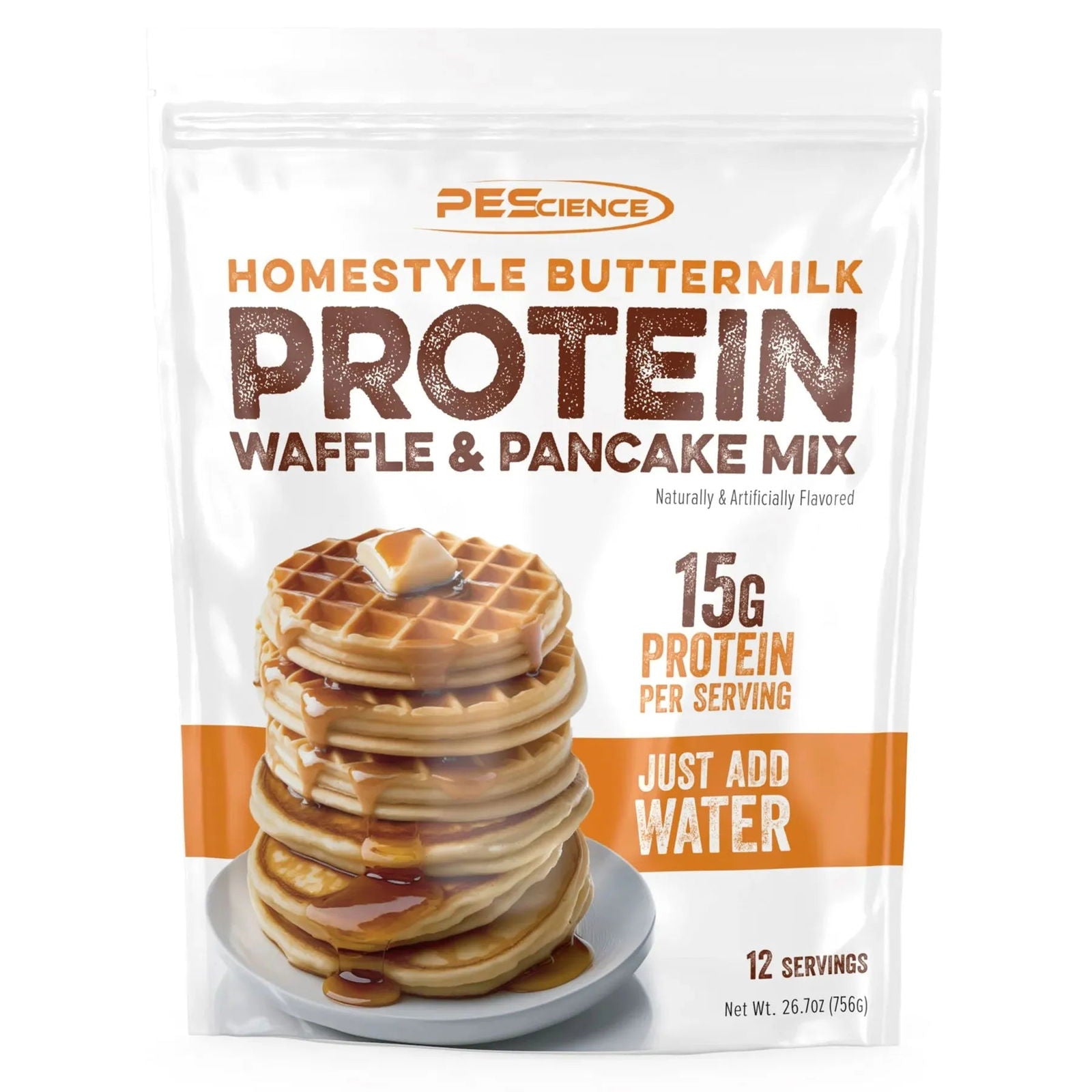 Pescience Pancake & Waffle Mix (12 servings) - Top Nutrition and Fitness Canada Buttermilk-Dark Chocolate-NEW! Cinnamon Roll