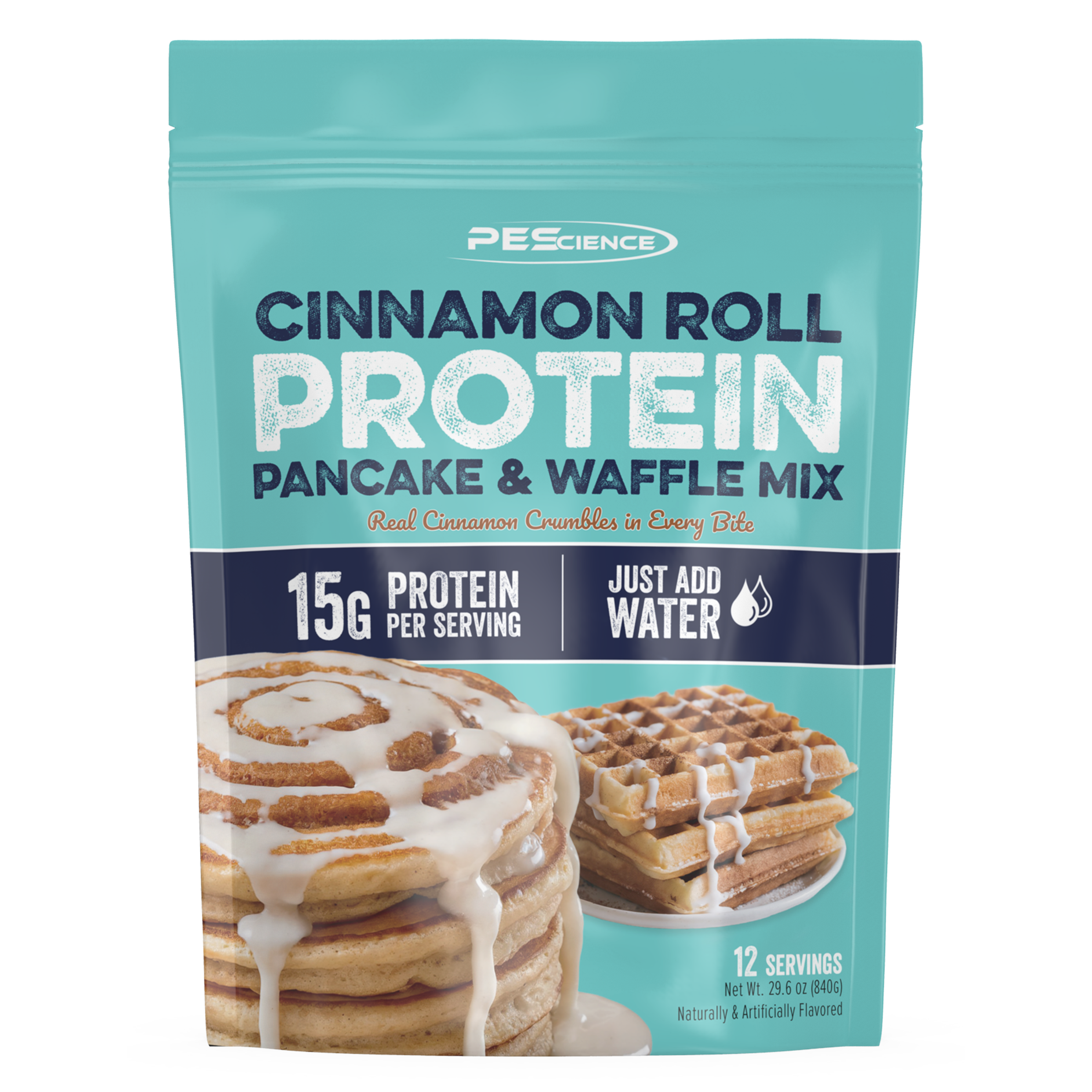 Pescience Pancake & Waffle Mix (12 servings) - Top Nutrition and Fitness Canada Buttermilk-Dark Chocolate-NEW! Cinnamon Roll