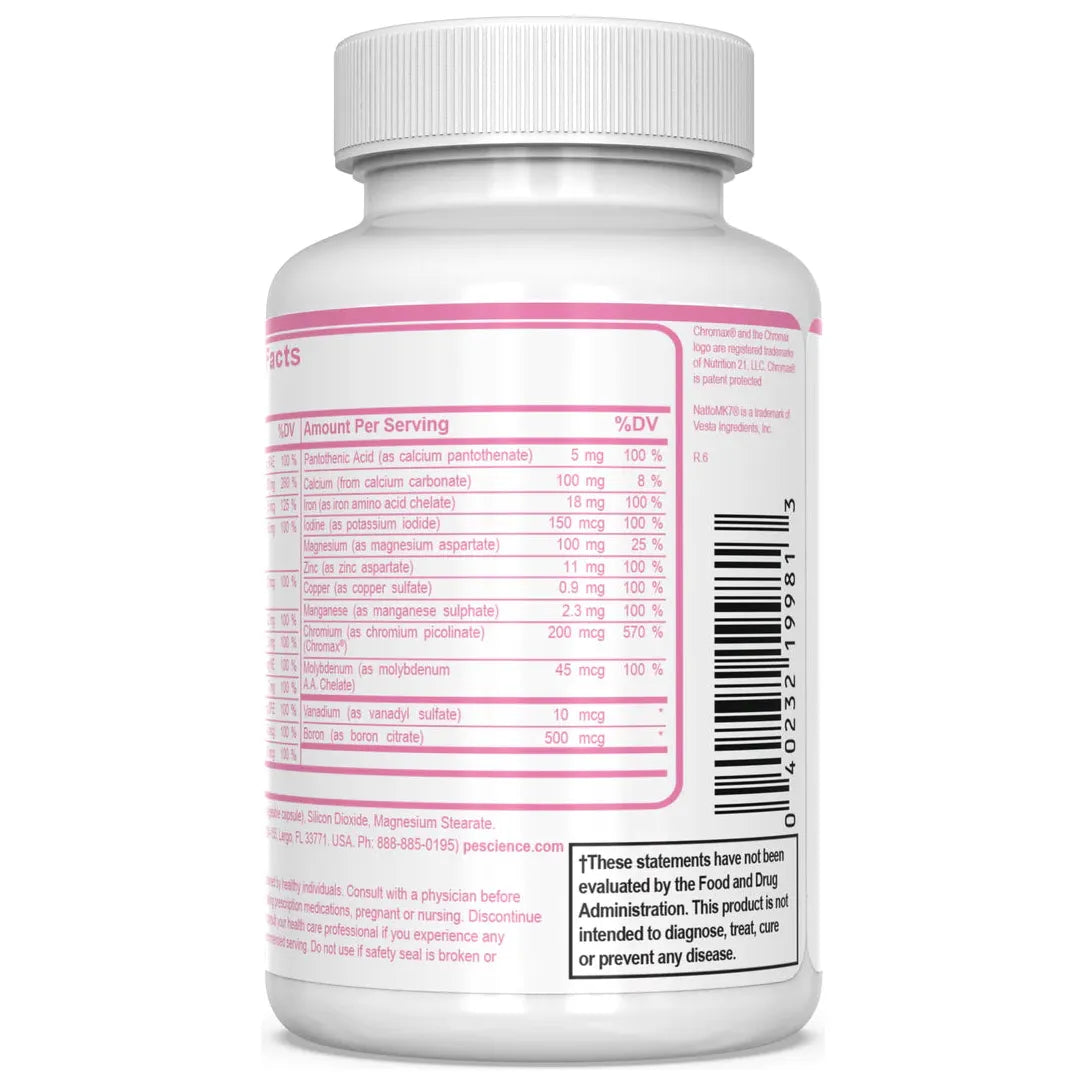 Pescience TruMulti Women's Multivitamin (90 capsules) - Top Nutrition and Fitness