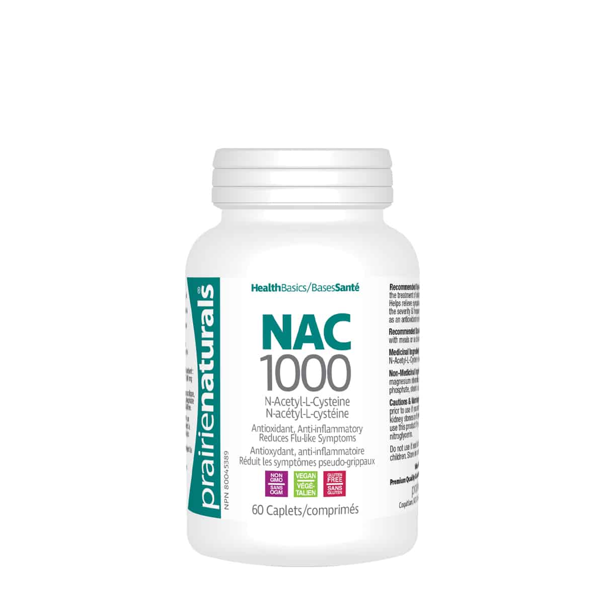 Prairie Naturals NAC 1000 (60 capsules) - Top Nutrition and Fitness