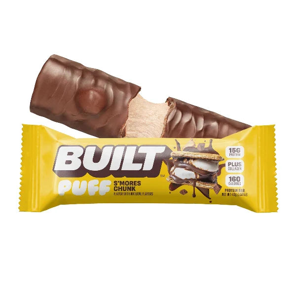 Built Protein Bars & Puffs (1 Bar) — Cookie Dough Chunk Puff front