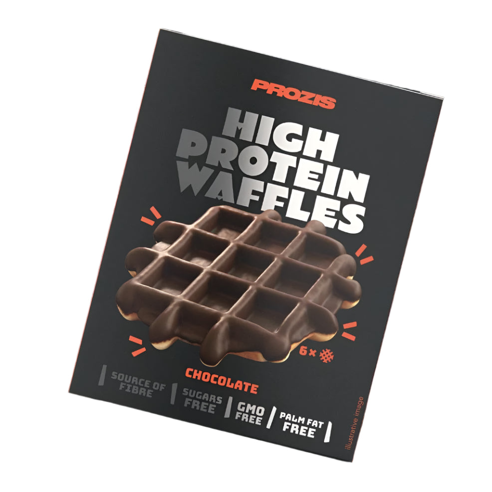 Prozis High Protein Chocolate Waffles (1 box of 6 waffles) - Top Nutrition and Fitness
