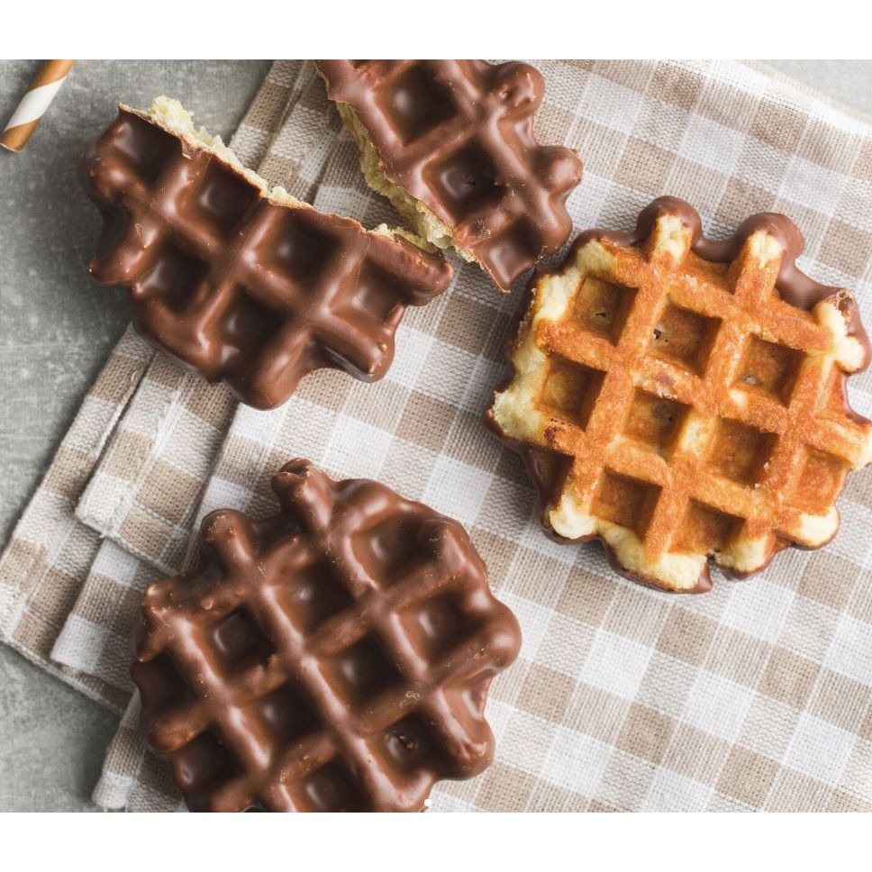 Prozis High Protein Chocolate Waffles (1 box of 6 waffles) - Top Nutrition and Fitness