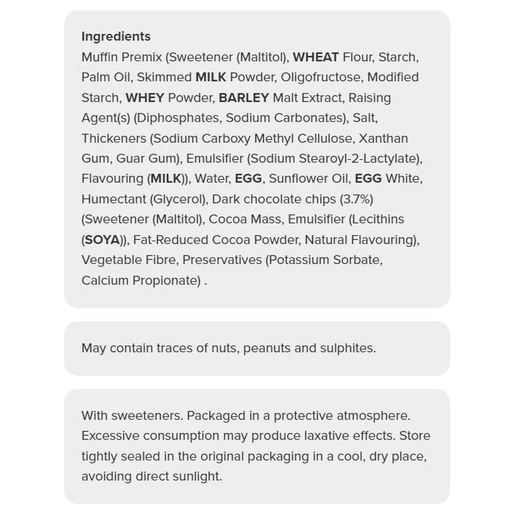 Prozis Low Sugar MINI Muffin (1 MINI muffin) *FINAL SALE* - Top Nutrition and Fitness