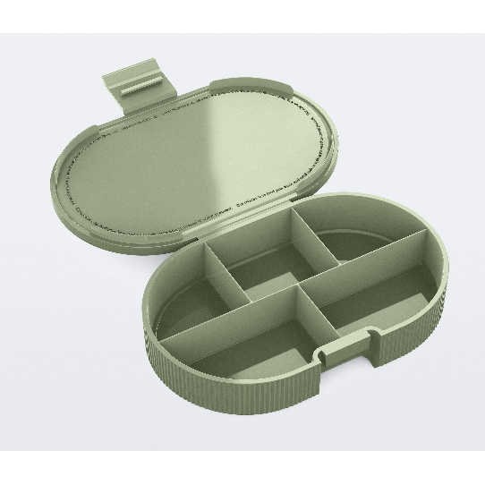 Prozis Pillbox - Olive Green - Top Nutrition and Fitness