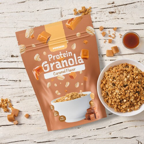 Prozis Protein Granola (275g) - Top Nutrition and Fitness Canada Caramel-Chocolate Hazelnuts-Classic-Forest Fruits-Choco Duo