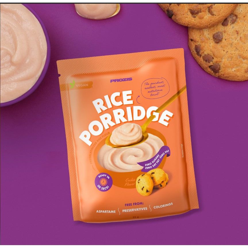 Prozis Vegan Sugar Free Rice Porridge (1 sachet) - Top Nutrition and Fitness Canada Chocolate Explosion-Cookie-Vanilla-Chocolate Explosion 750g-Vanilla 750g