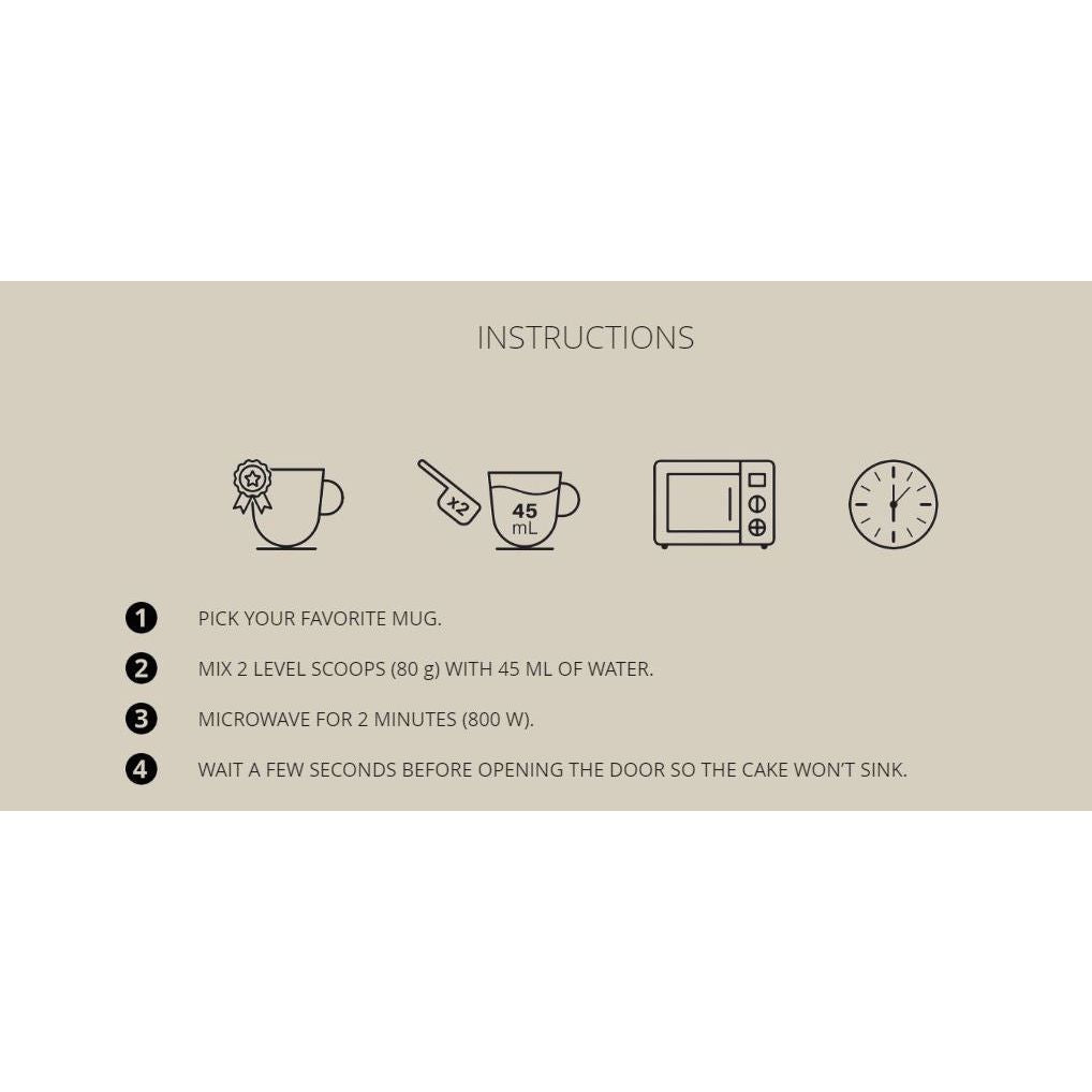 Prozis Zero Mug Cake Mix (400g) - Top Nutrition and Fitness