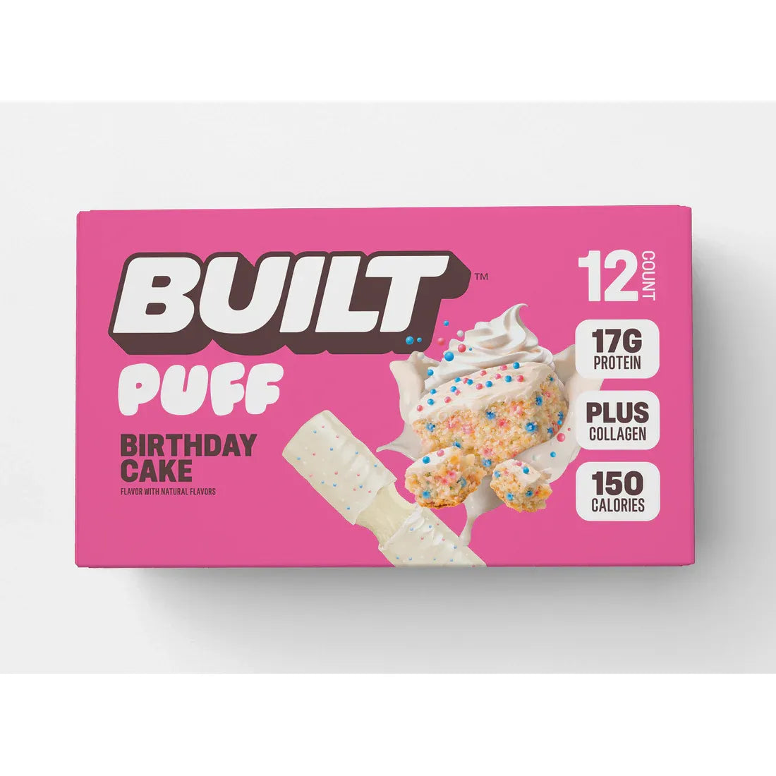 Built Protein Bars & Puffs Puff Birthdaycake Hoverct