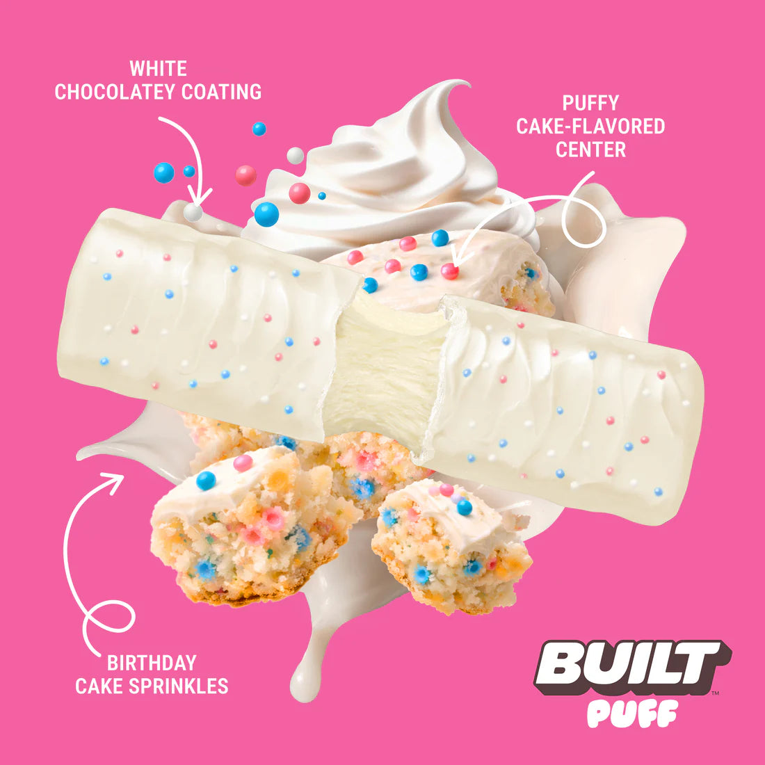 Built Protein Bars & Puffs Puff Birthdaycake Global