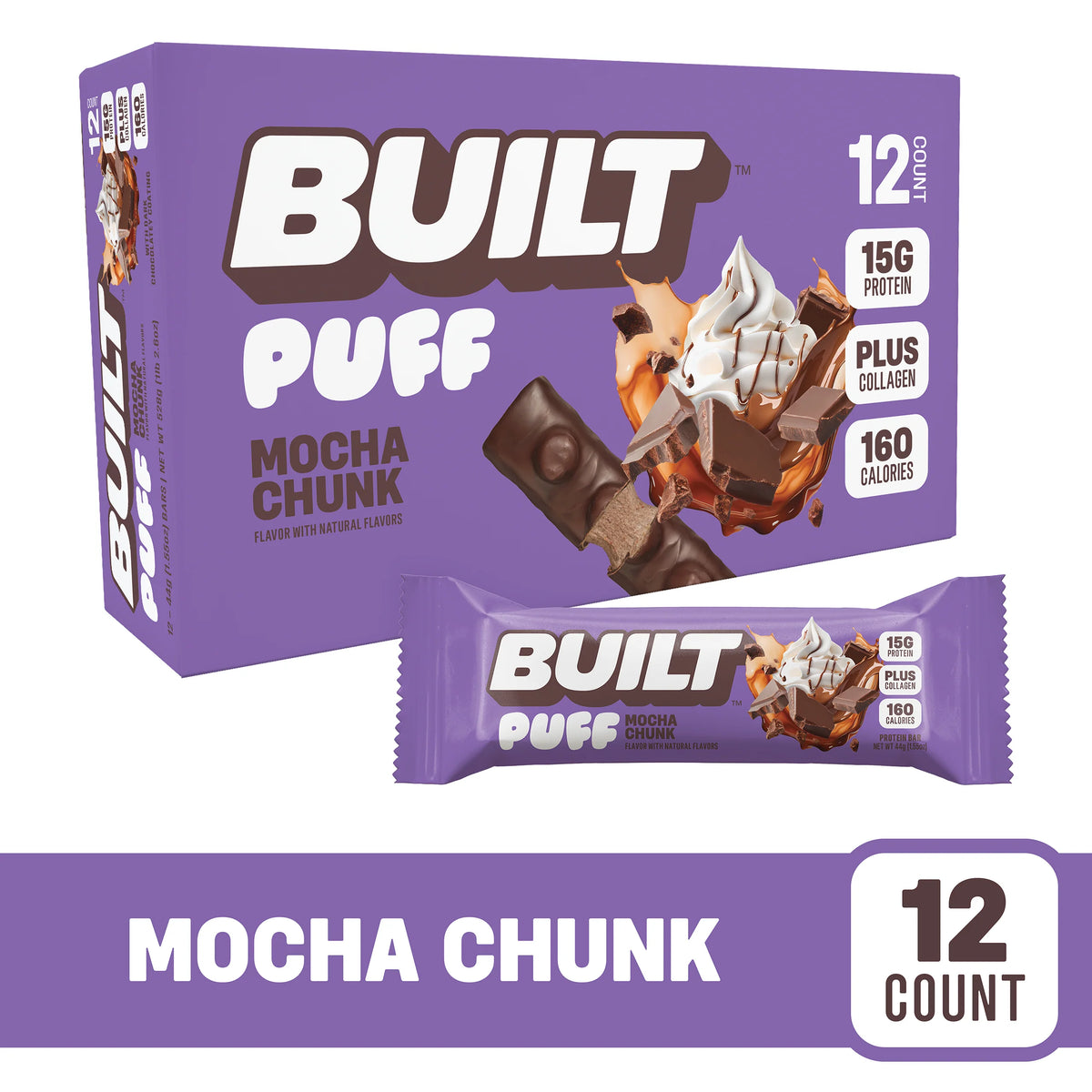 Built GF Protein Bars & Puffs (1 Box of 12)