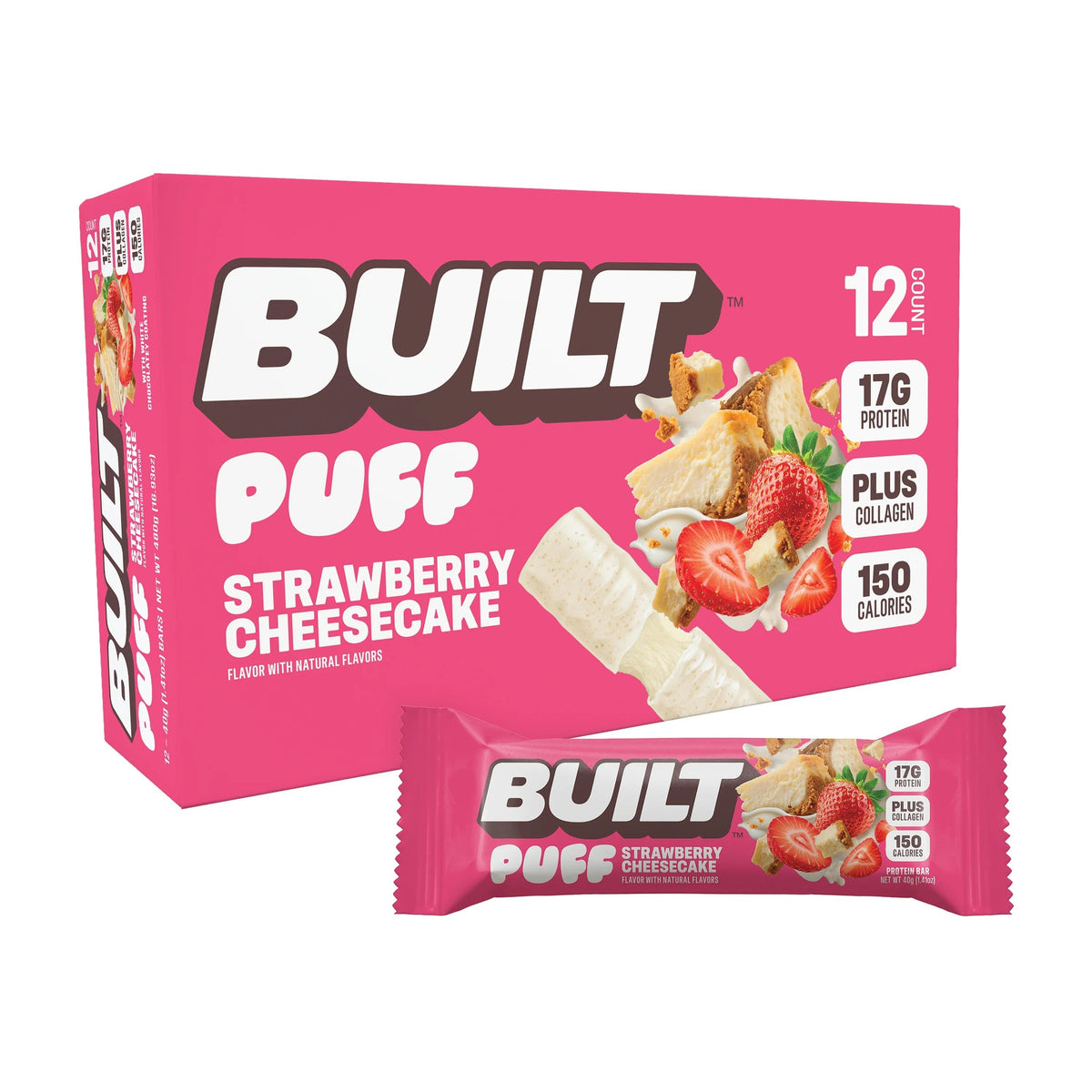 Built GF Protein Bars & Puffs (1 Box of 12)